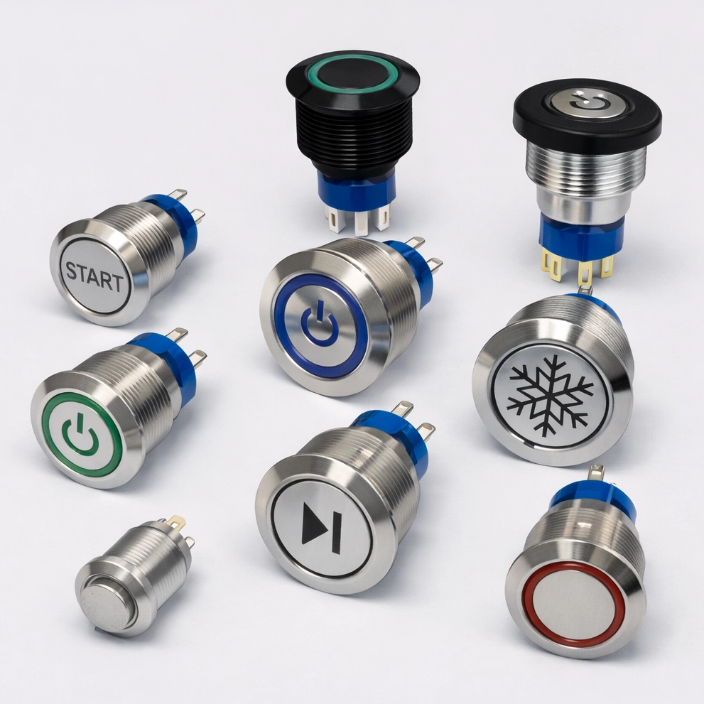 Mental Pushbutton Switch