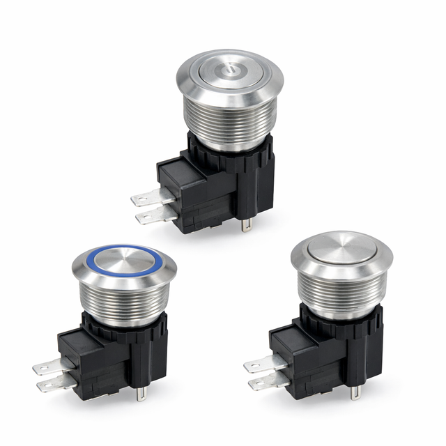 MW25 Series High Current Metal Pushbutton Switches