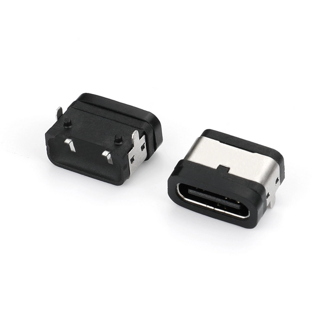 Type-C 2P Waterproof Emale Socket Two-pin Plug