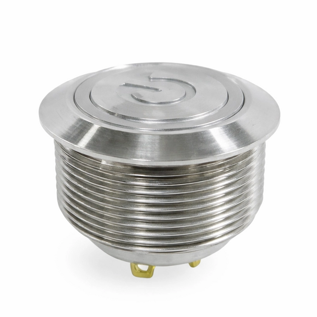 MPS25 Series Short Metal Pushbutton Switches