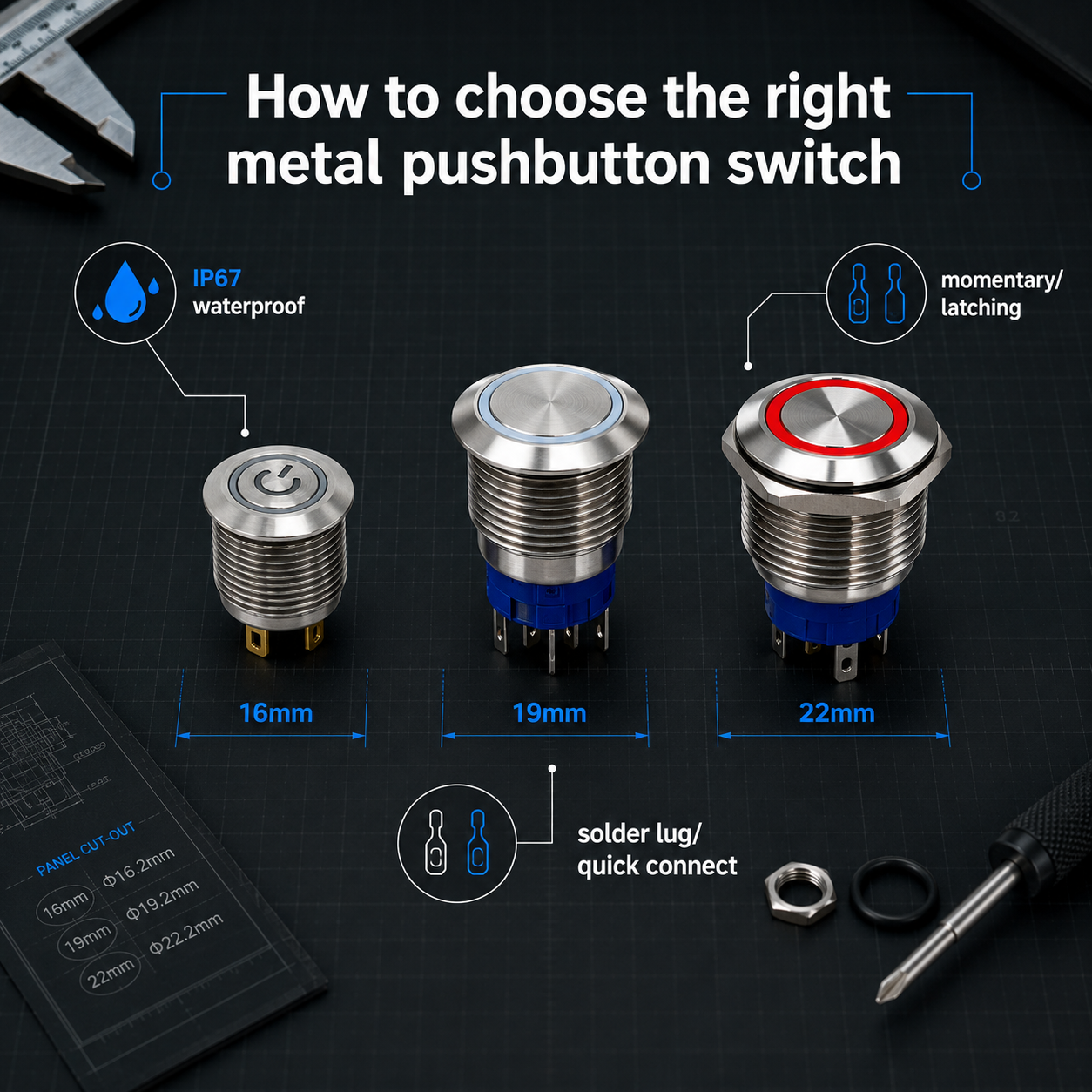 How to choose the right metal pushbutton switch for your project?