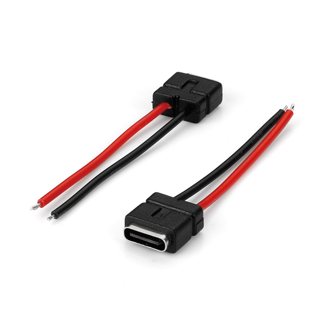 TYPE-C 2P Waterproof Female Connector Solder Type