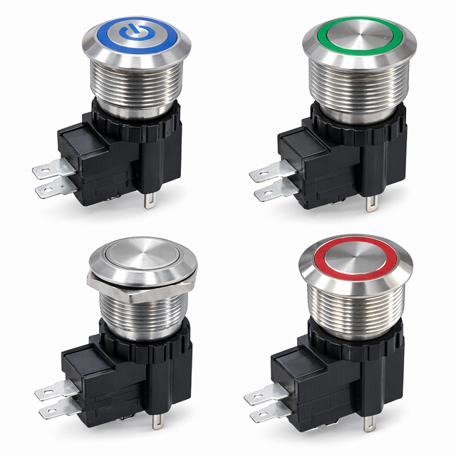 MW22 Series High Current Metal Pushbutton Switches