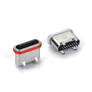 Type-C 16P Female Connector Waterproof Vertical Four-pin Plug