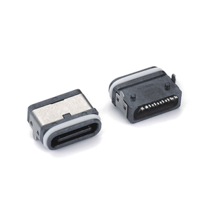 Type-C 16P Female Connector Waterproof 2-pin Surface-mount