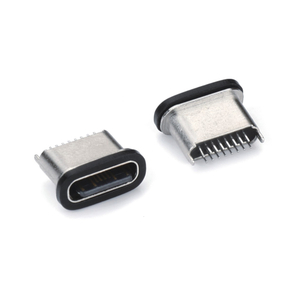 Type-C 16P Female Connector Waterproof Vertical Plug