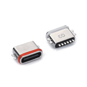 Type-C 6-pin Female Connector Waterproof Mounting Plate