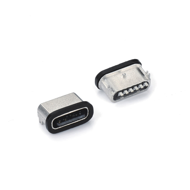 TYPE-C 6P On-Board Waterproof Female Connector