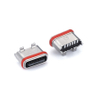Type-C 6-pin Waterproof Vertical Surface-mount Connector